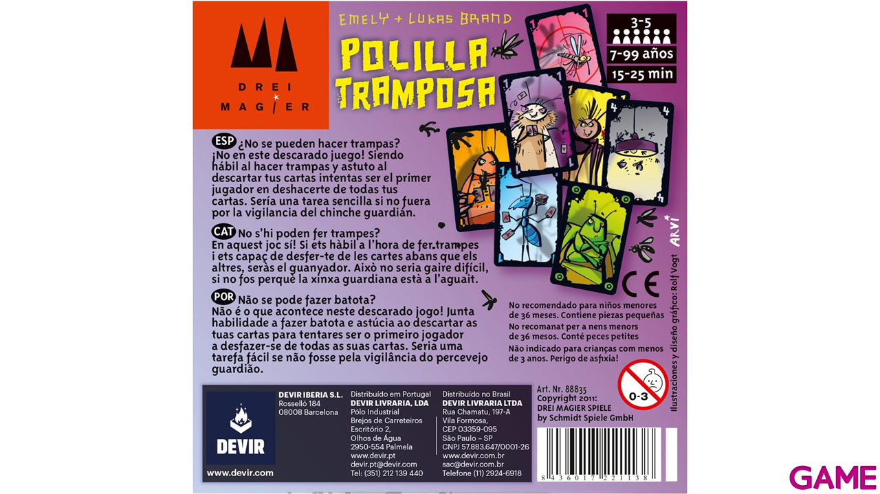 Juego de mesa Polilla Tramposa-1
