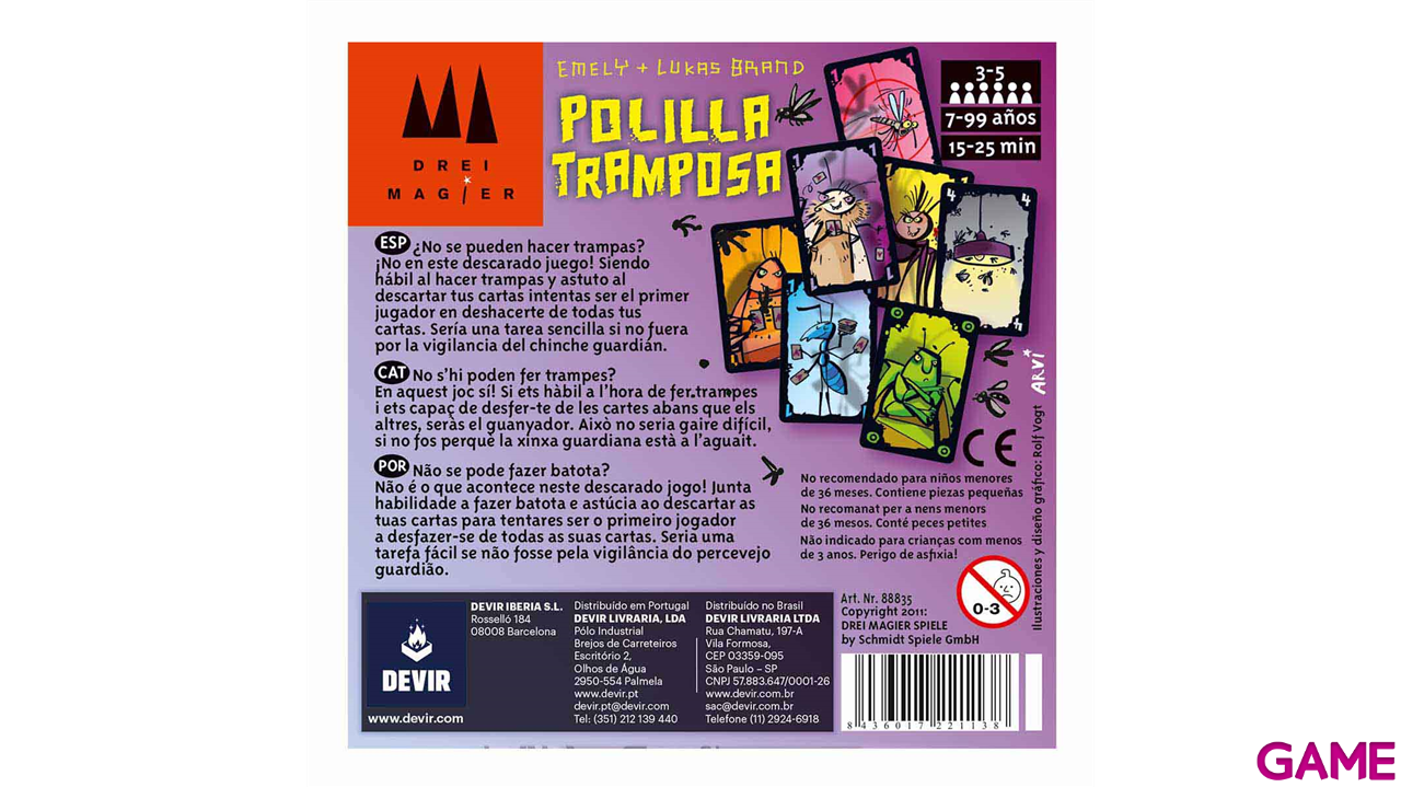 Juego de mesa Polilla Tramposa-2