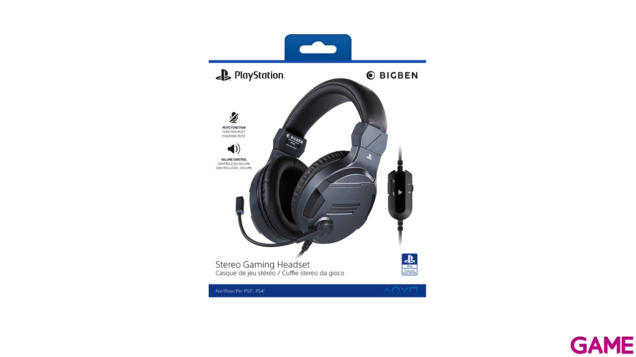 Auricular Gaming con Licencia Oficial Playstation - Titanium-5
