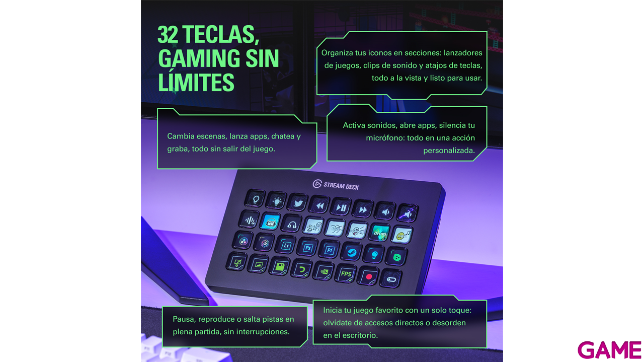 Elgato Stream Deck XL - Controlador Streaming-8