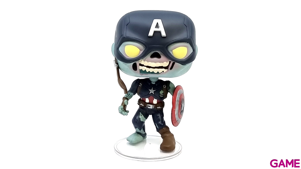 Figura POP Marvel What if: Capitán América Zombie-4