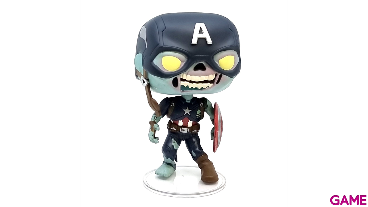 Figura POP Marvel What if: Capitán América Zombie-5