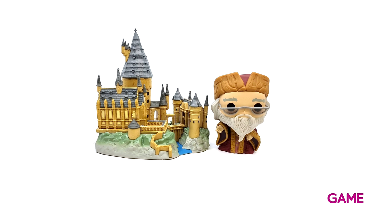 Figura POP Harry Potter Town Aniversario: Dumbledore con Hogwarts-5