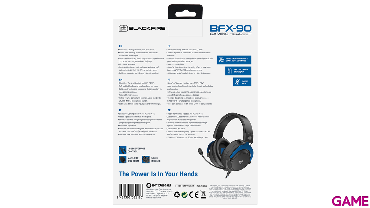 Auriculares Ardistel Blackfire BFX-90 PS4-PS5-PC-2