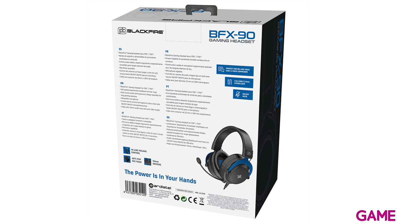 Auriculares Ardistel Blackfire BFX-90 PS4-PS5-PC-4