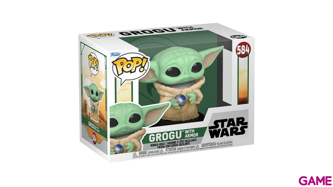 Figura POP Star Wars Grogu Armor-0