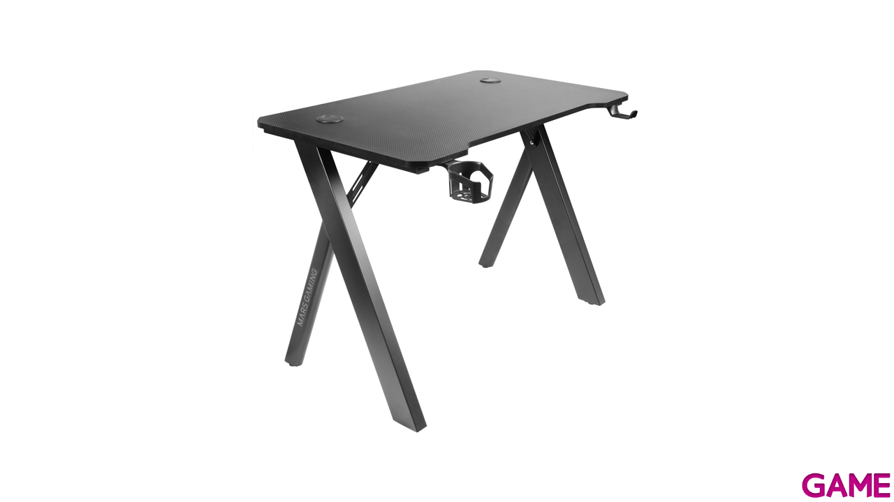 Mars Gaming MGD100 - Negra -  RGB GAMING DESK - 100CM - RGB LIG - Mesa Gaming-0