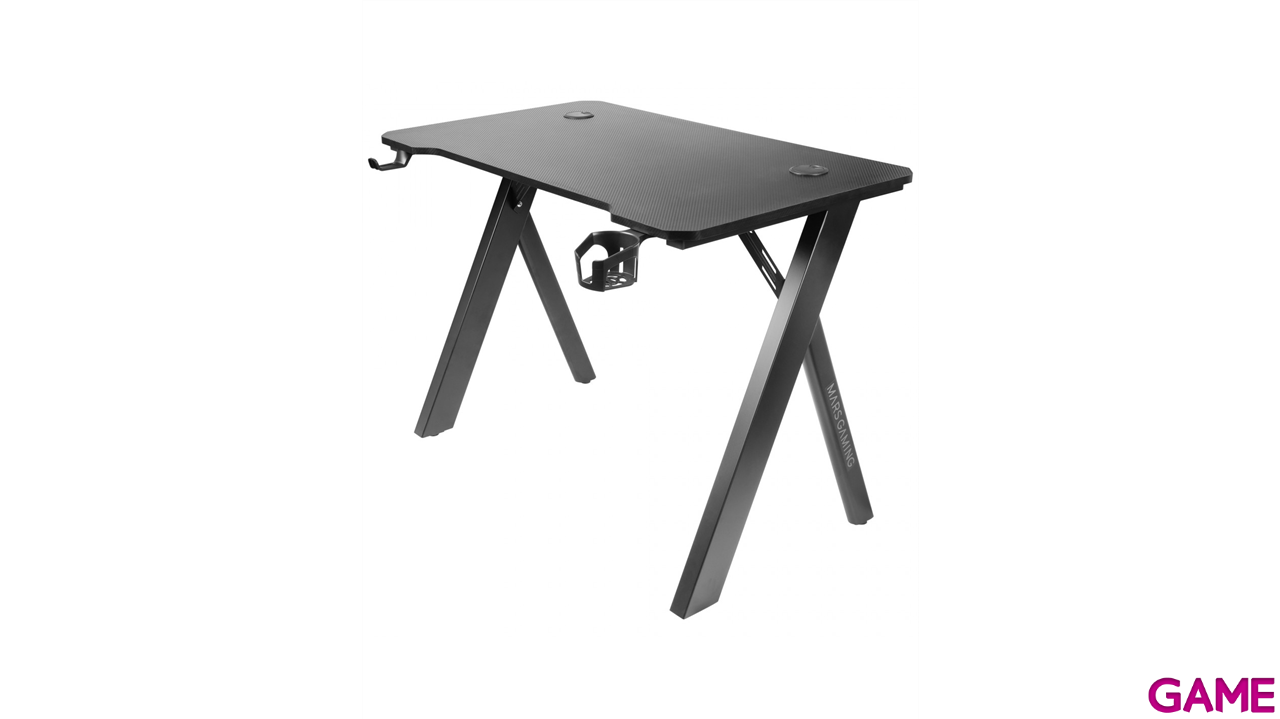 Mars Gaming MGD100 - Negra -  RGB GAMING DESK - 100CM - RGB LIG - Mesa Gaming-1