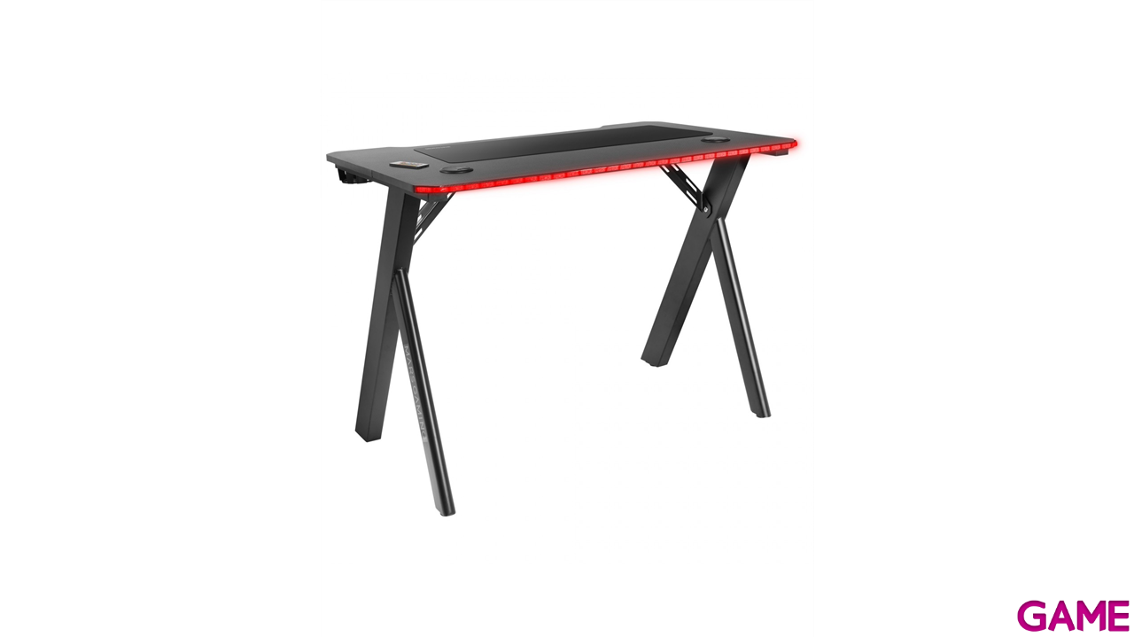 Mars Gaming MGD100 - Negra -  RGB GAMING DESK - 100CM - RGB LIG - Mesa Gaming-3