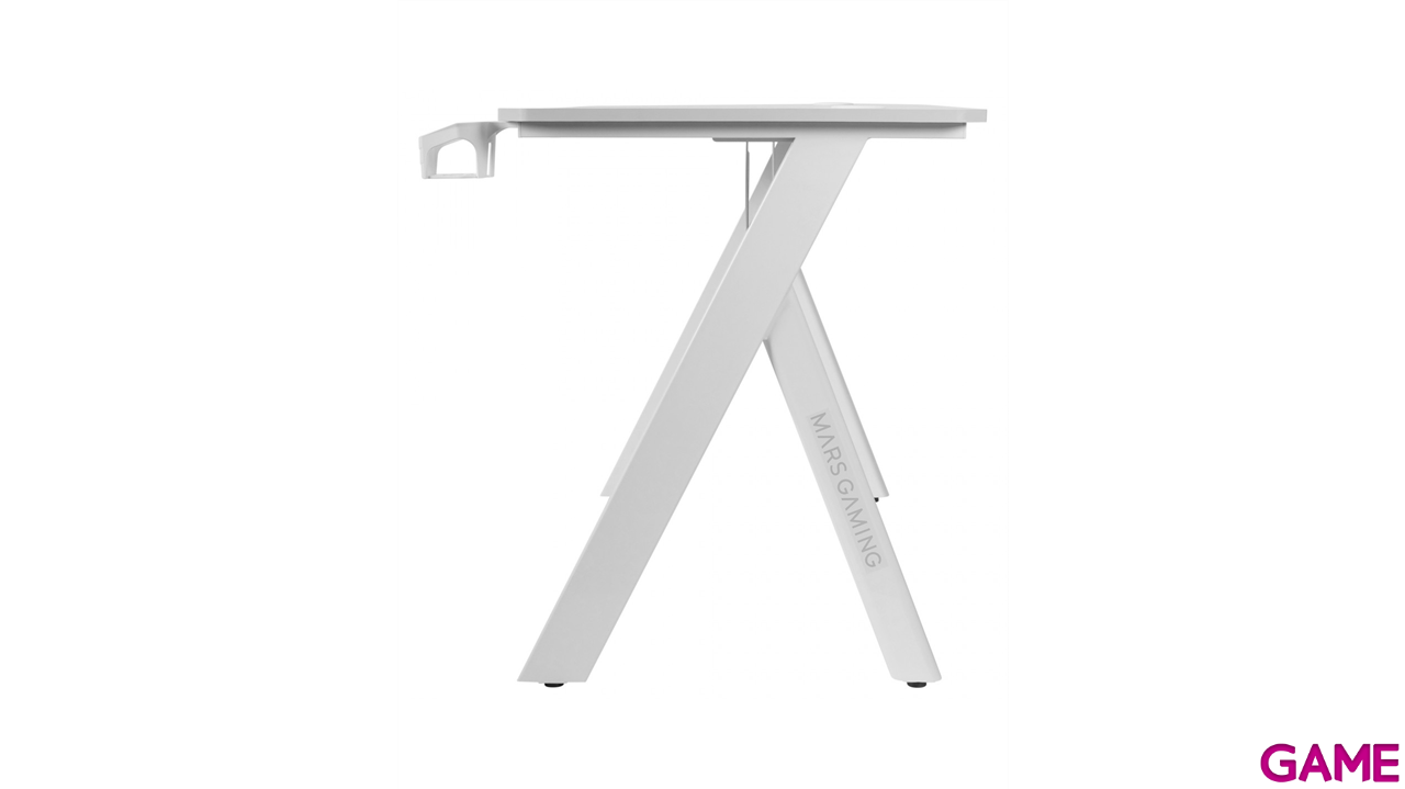 Mars Gaming MGD100W - Blanca -  RGB GAMING DESK - 100CM - RGB LIG - Mesa Gaming-3