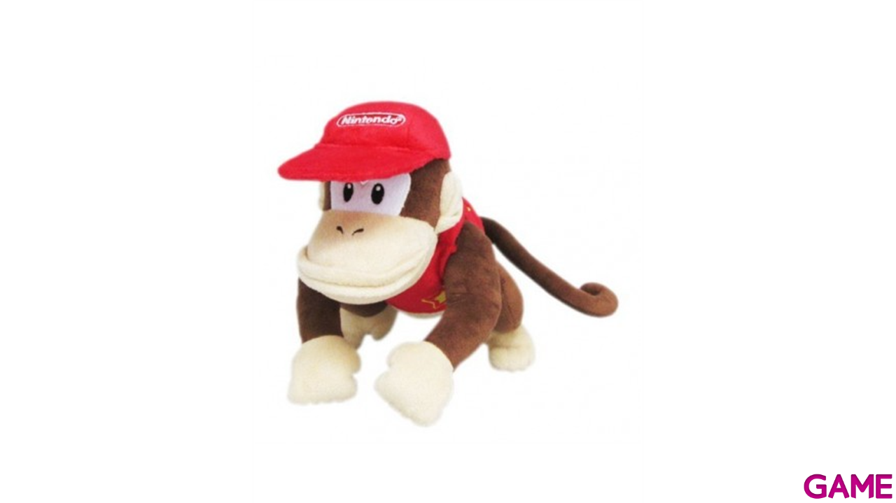 Peluche Super Mario: Diddy Kong 21cm-1