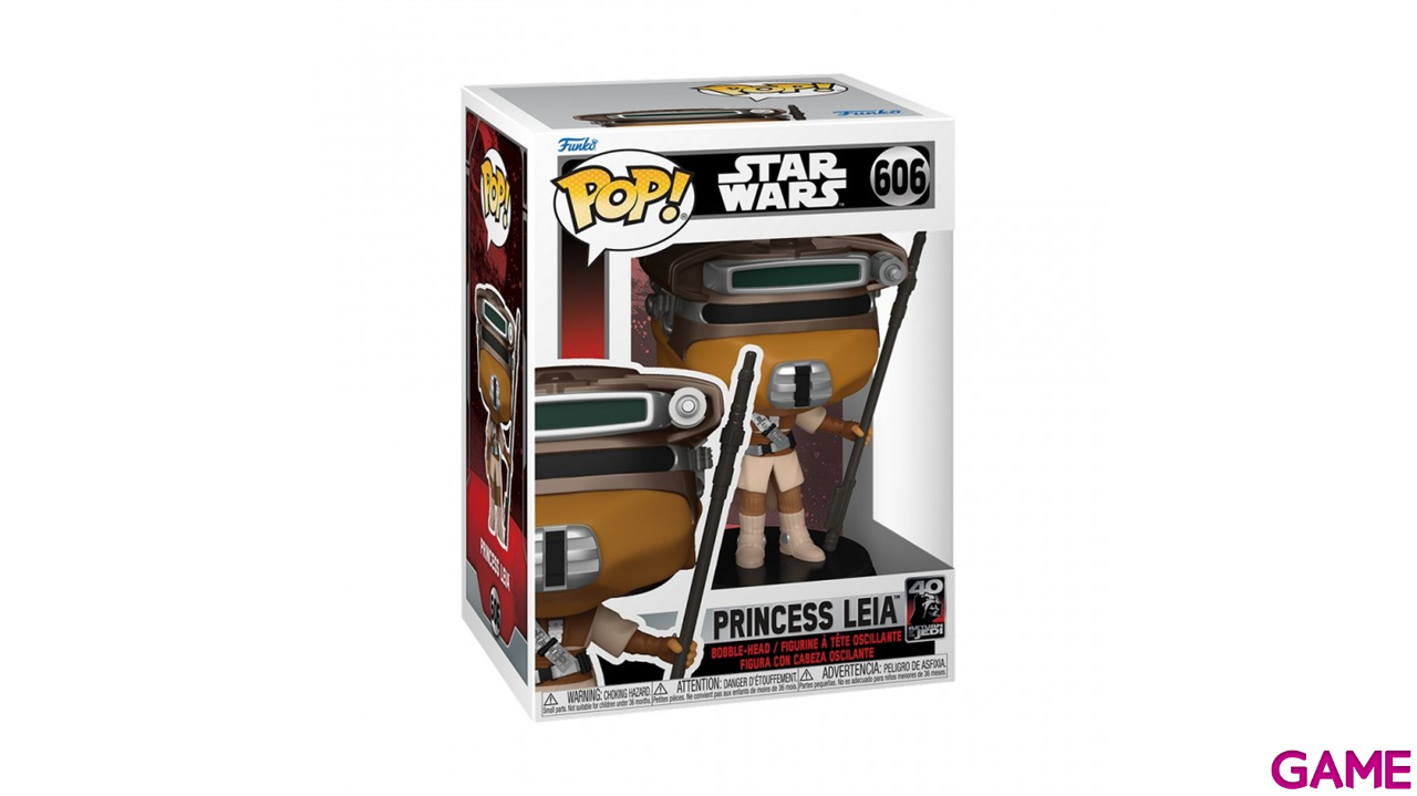 Figura Pop Star Wars ROTJ 40th: Leia Boushh-0