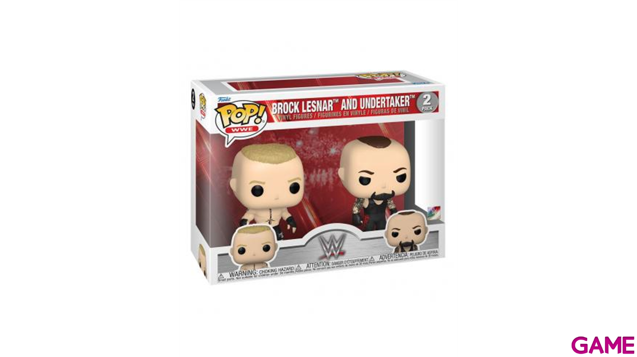 Pack 2 Figuras Pop WWE: Lesnar y Undertaker-27