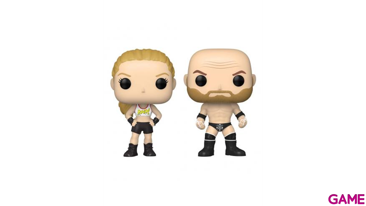 Pack 2 Figuras Pop WWE: Rousey y Triple H-1