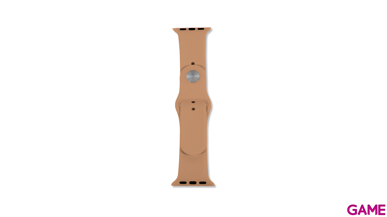 Correa Apple Watch Silicona 38-40 mm Marrón Nuez-0