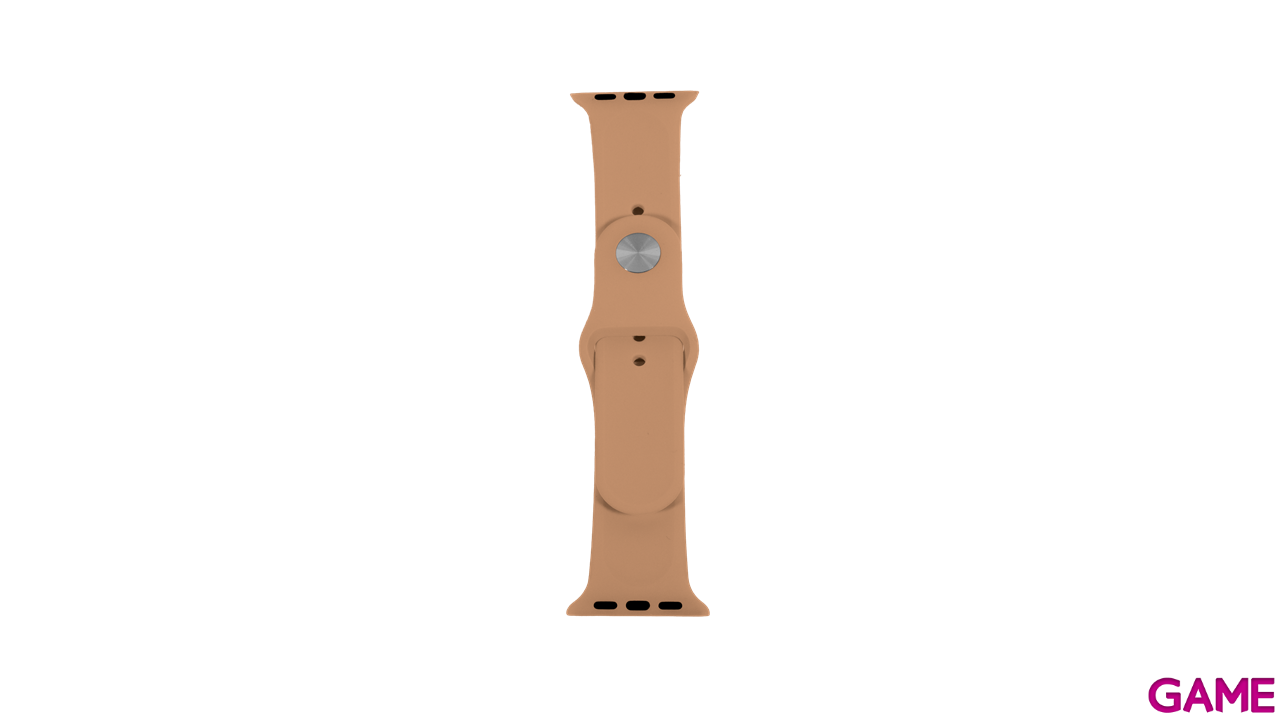 Correa Apple Watch Silicona 38-40 mm Marrón Nuez-3