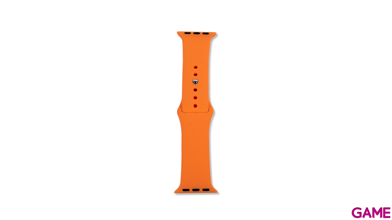 Correa Apple Watch Silicona 38-40 mm Naranja Papaya-2