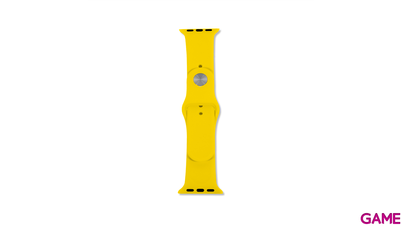Correa Apple Watch Silicona 42-44mm Amarillo Canario-0