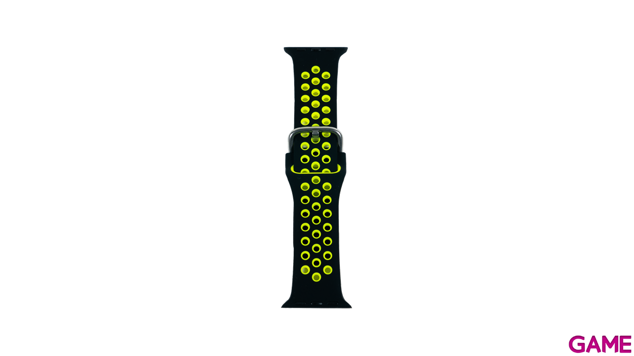 Correa Apple Watch Silicona deportivo 38-40-41 mm Negro-Amarillo-1