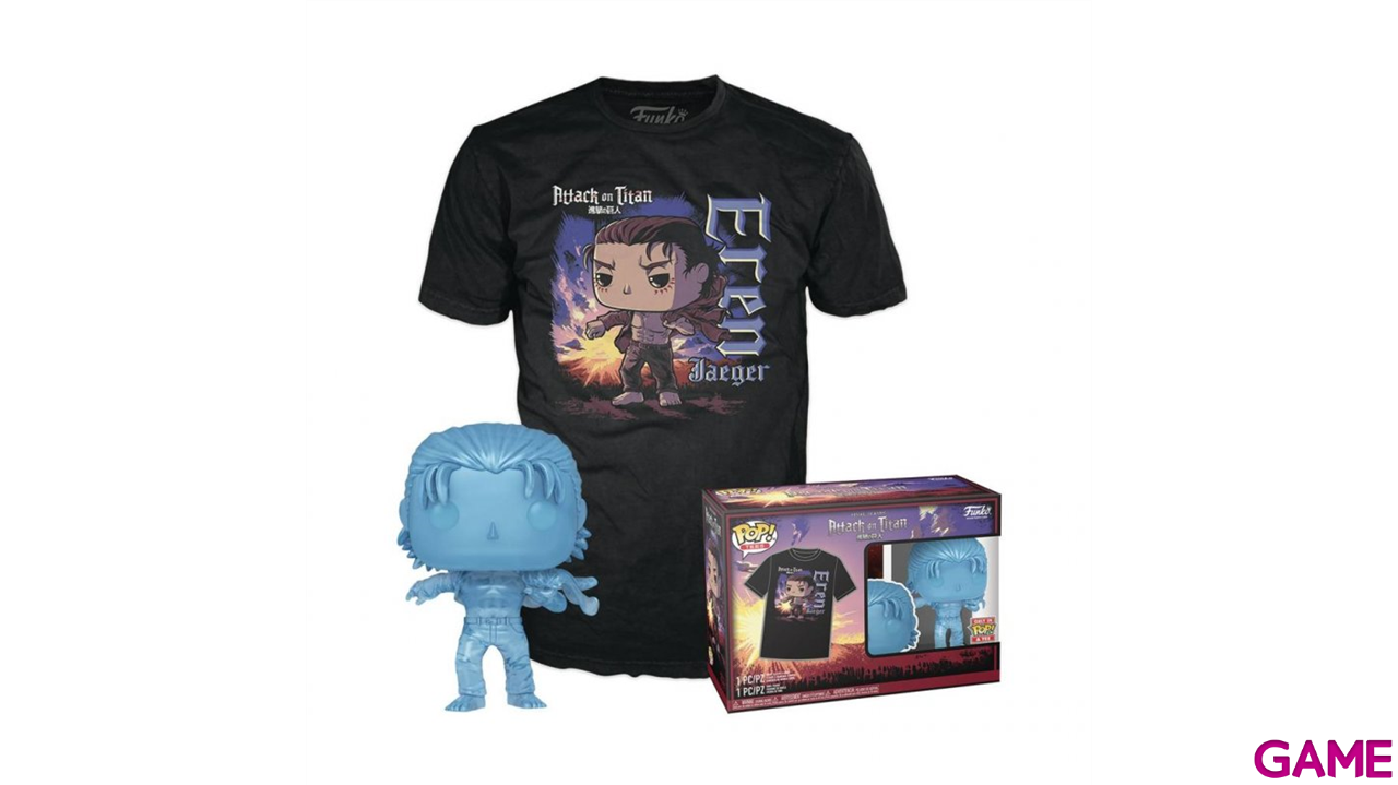 Set Figura POP y Camiseta Attack on Titan: Eren M-0