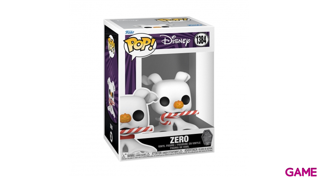 Figura POP Pesadilla Antes de Navidad: Zero Candy Cane-0