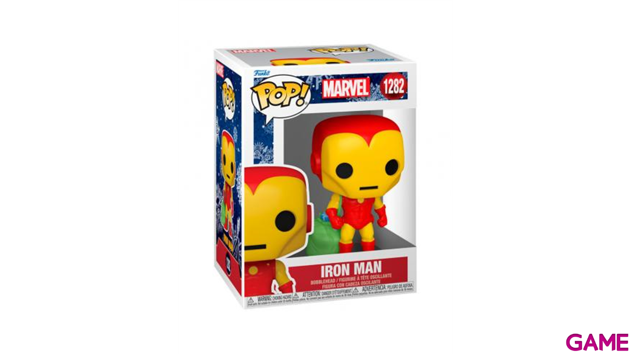 Figura POP Marvel Holiday Iron Man Bag-1