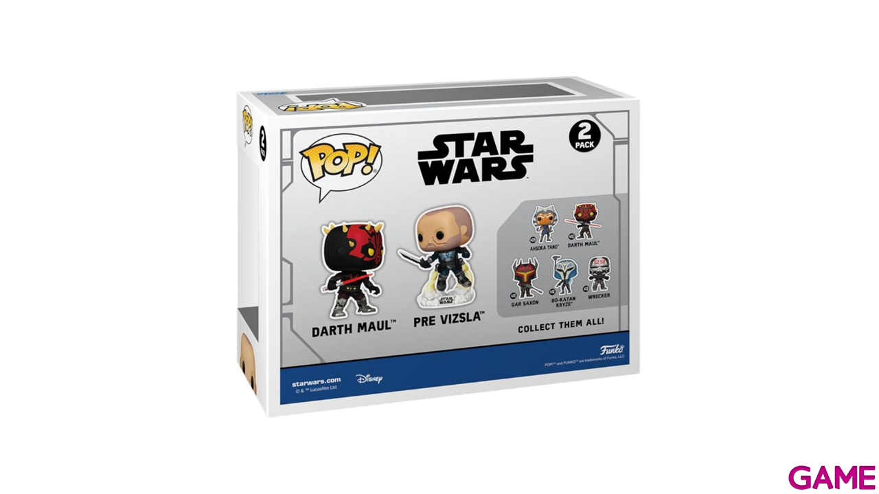 Pack Figuras POP Star Wars: CW Duels-Maul/Vizsla (2 Figuras)-0