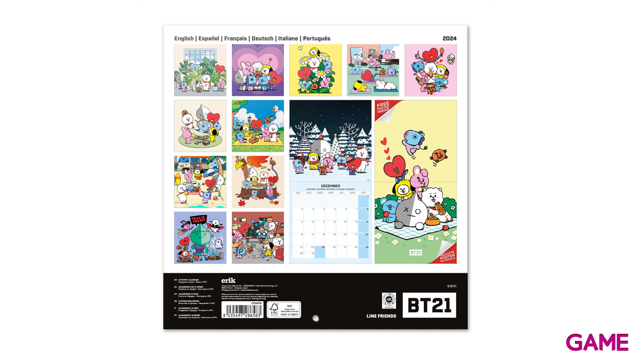 Calendario 2024 BT21-0
