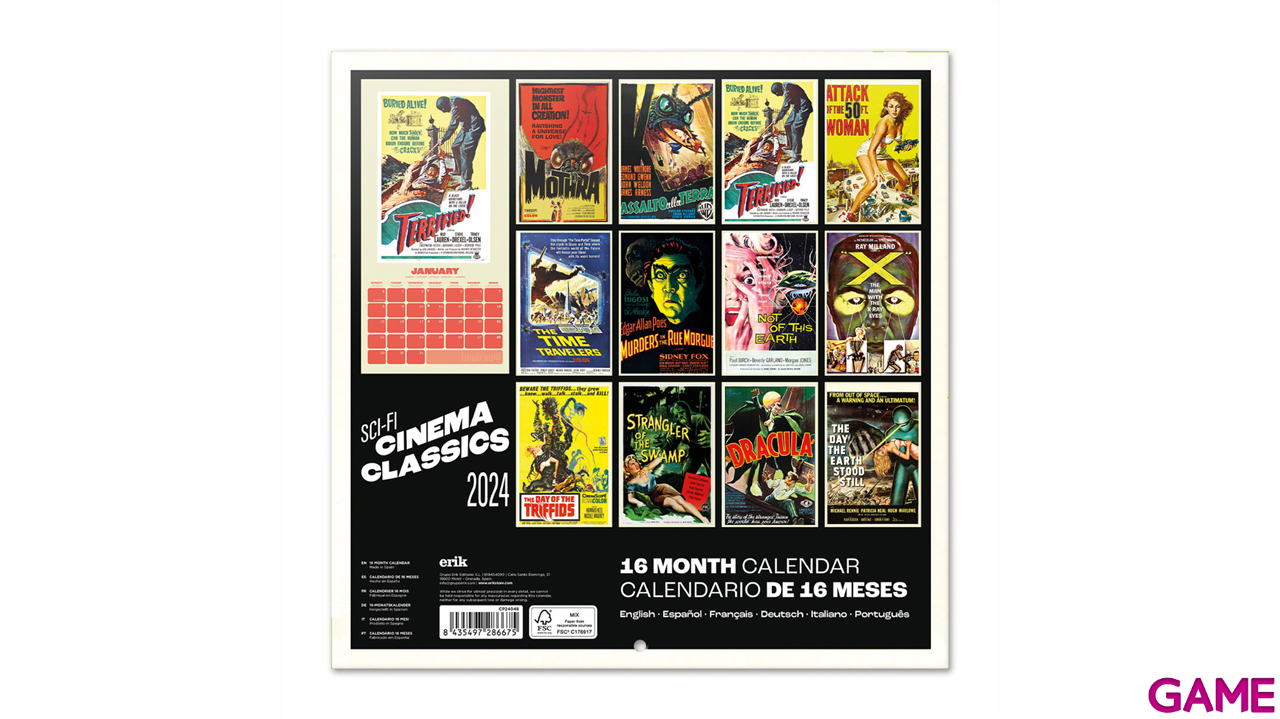 Calendario 2024 Clasicos Cine-0