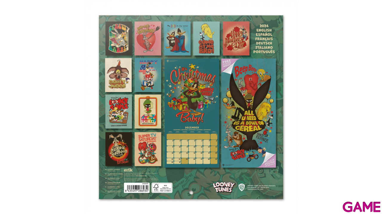 Calendario 2024 Looney Tunes-0