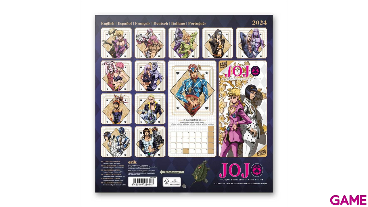 Calendario 2024 Jojos Bizarre Adventure-0