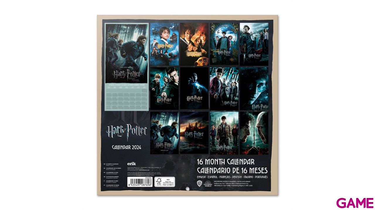 Calendario 2024 Harry Potter Peliculas-0