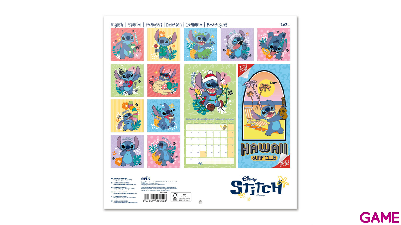 Calendario 2024 Disney Stitch-0