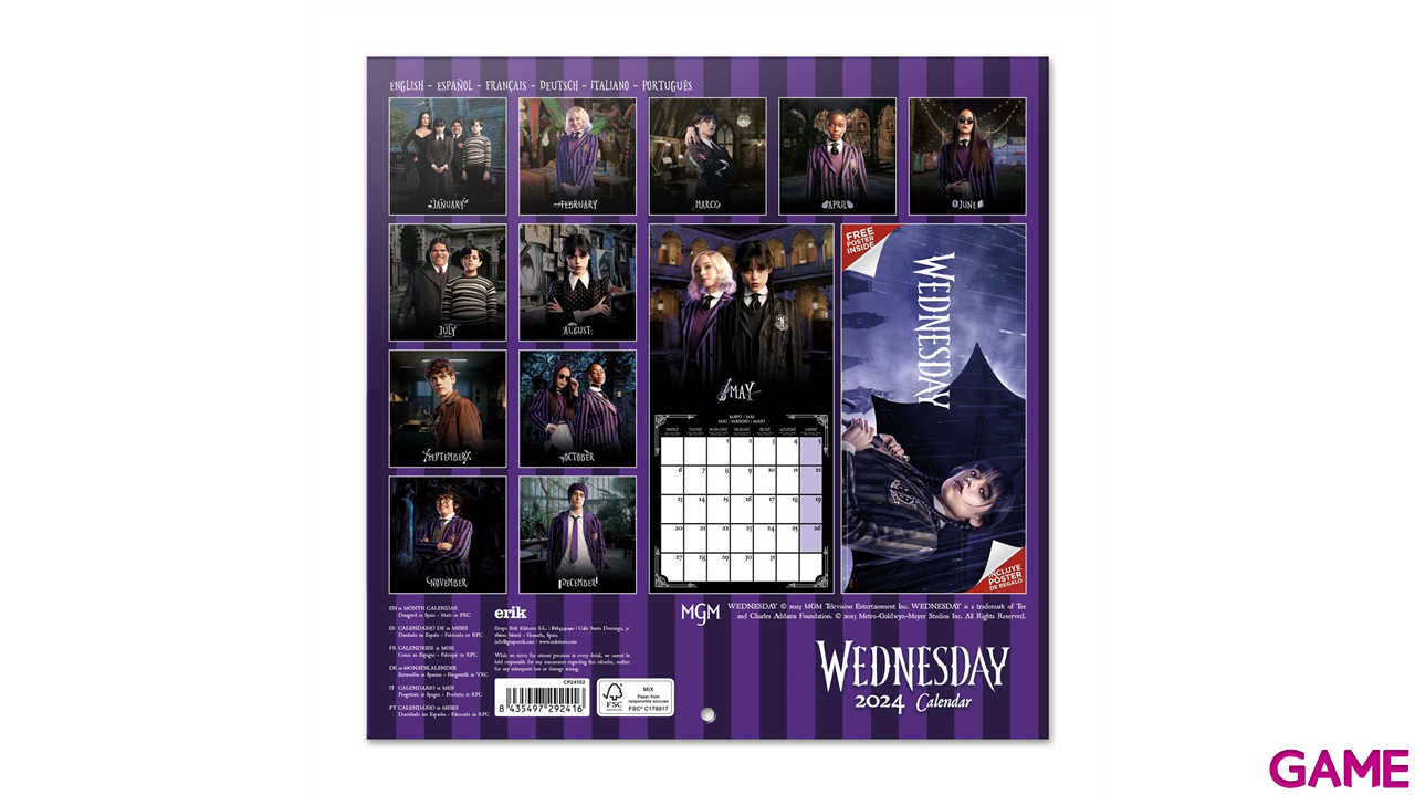 Calendario 2024 Miércoles-1