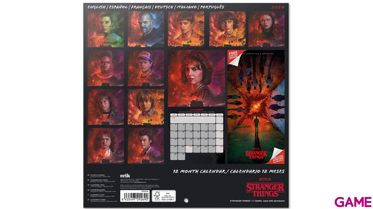 Calendario 2024 Stranger Things-1