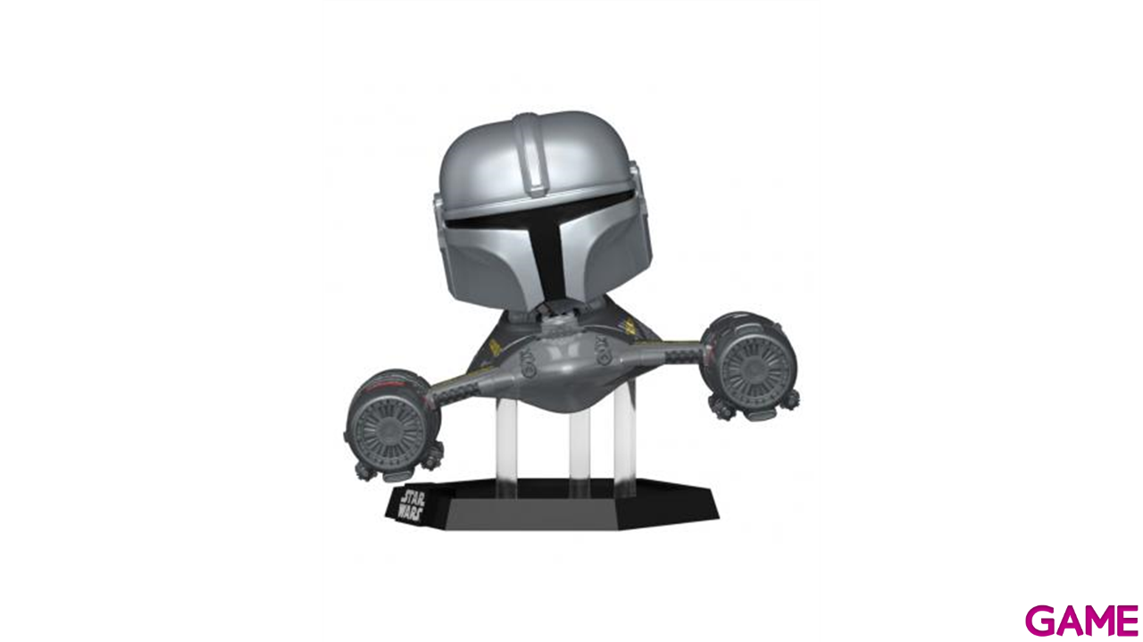 Figura POP Rides Star Wars Mandalorian in N1 Starfighter-1