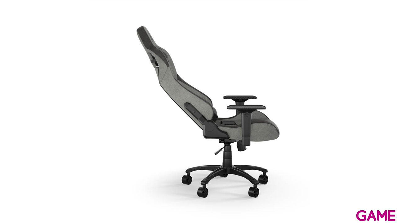 Corsair T3 Rush Fabric - Grey and Charcoal - Silla Gaming-4
