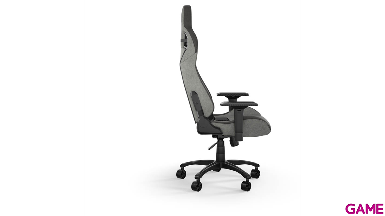 Corsair T3 Rush Fabric - Grey and Charcoal - Silla Gaming-7