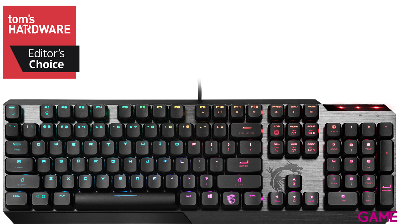 MSI Vigor GK50 Low Profile RGB Spanish Layout - Teclado Mecánico Gaming-3