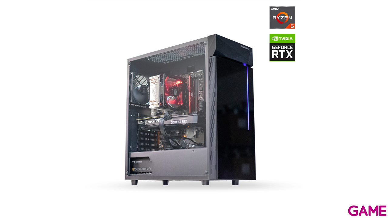ADONIA GAMING 23 - Ryzen 5 3600 - RTX 3060 12GB - 16GB RAM - 500GB SSD M2 - 4TB HDD - Ordenador Sobremesa Gaming-3