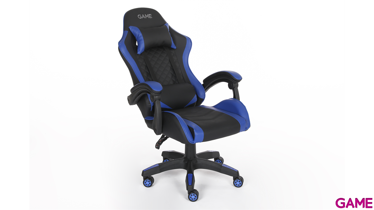 Silla Gaming GAME GT1 Negro-Azul-1