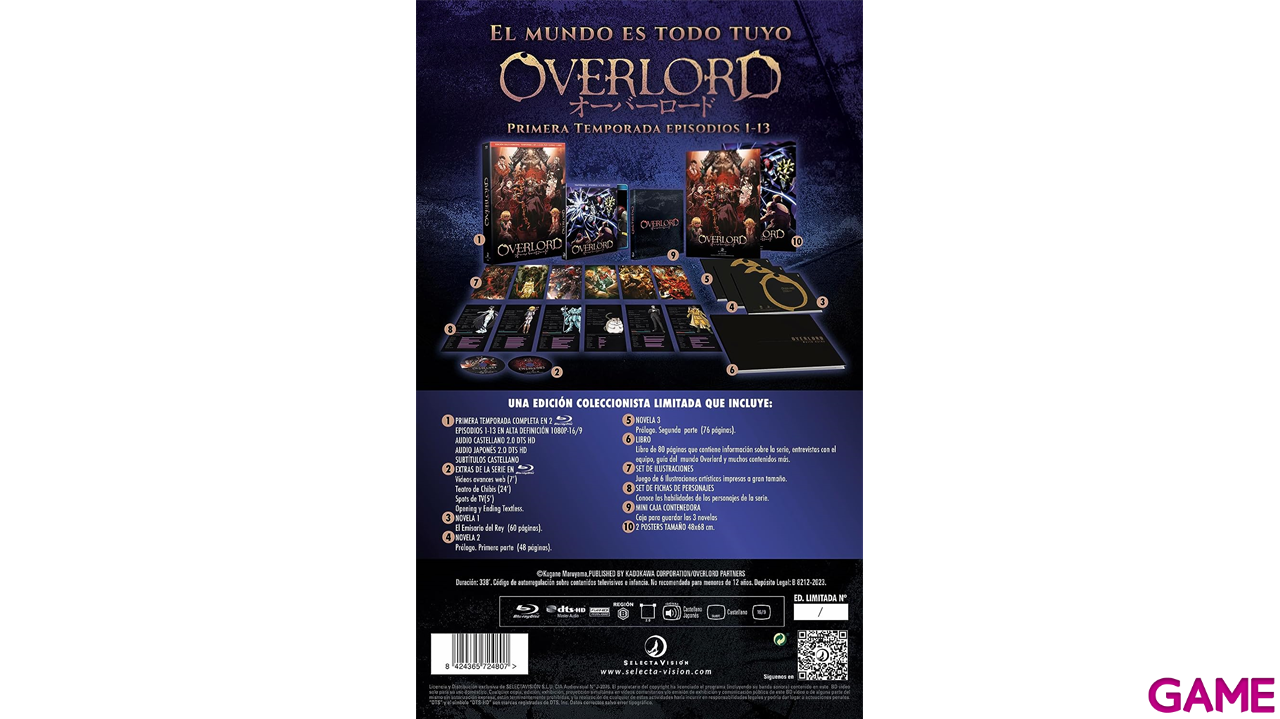 Overlord Temporada 1 - Edición Coleccionista A4-1