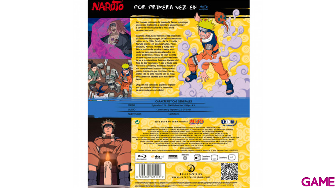 Naruto Bluray BOX 8 - Episodios 176 a 200-0