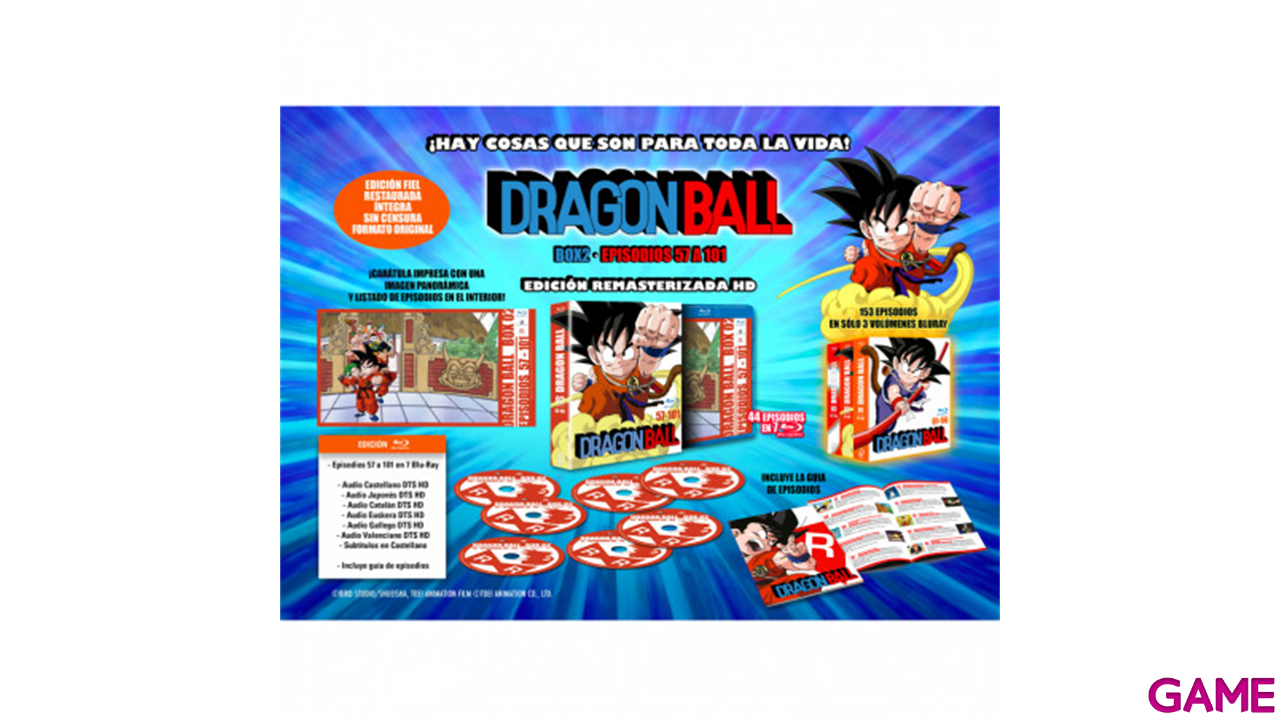 Dragon Ball - Bluray Box 2 Episodios 57 a 101-0