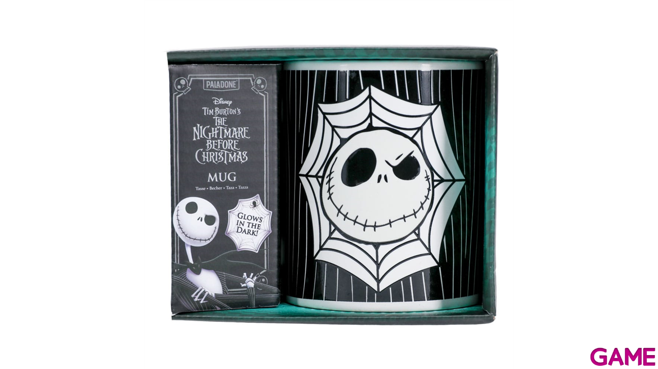 Taza retroiluminada en la oscuridad Pesadilla Antes de Navidad Jack Skelleton de 330 ml-1