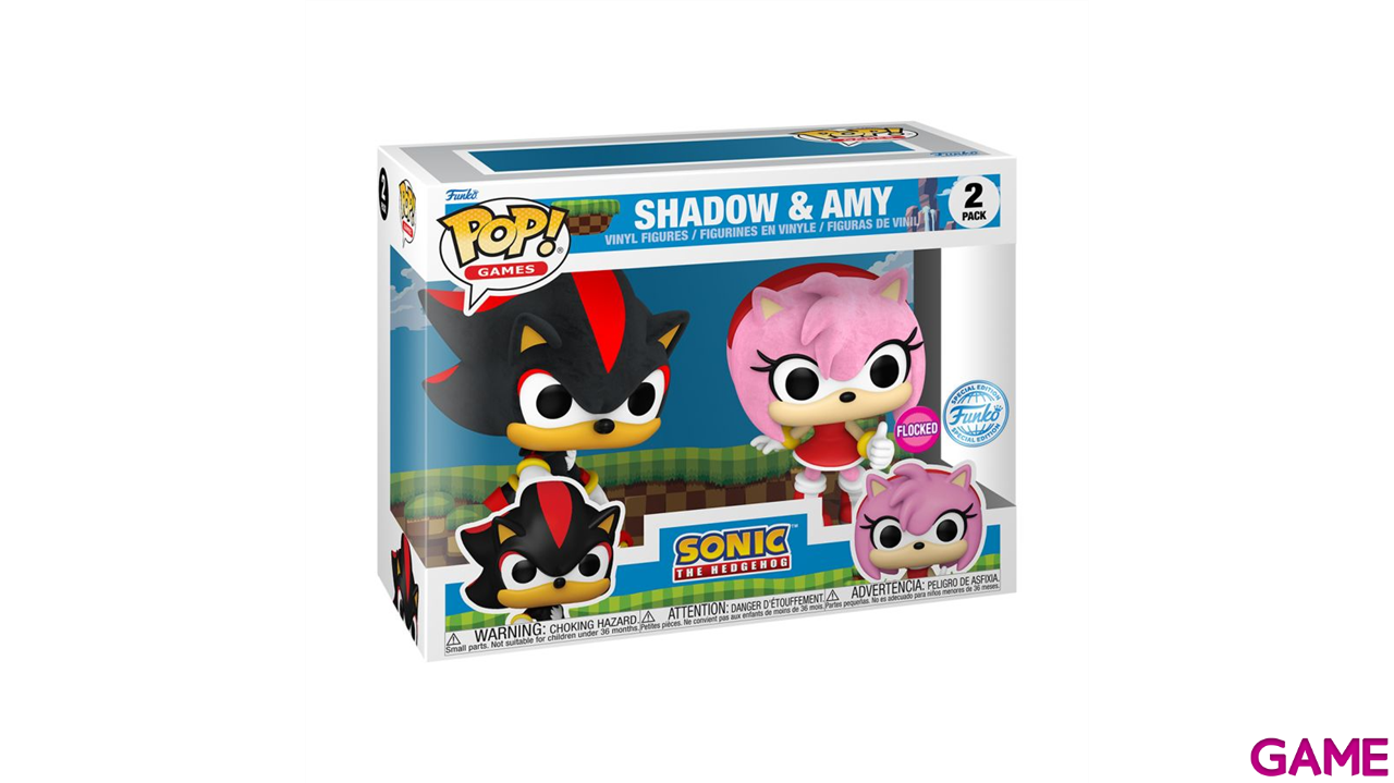 Pack 2 Figuras Pop Sonic: Shadow y Amy Rose-0