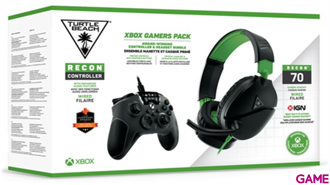Xbox Gamers Pack Turtle Beach - Controller + Headset Recon 70-2