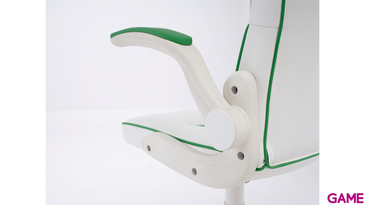 GAME GT JR Blanco-Verde - Silla Gaming-9