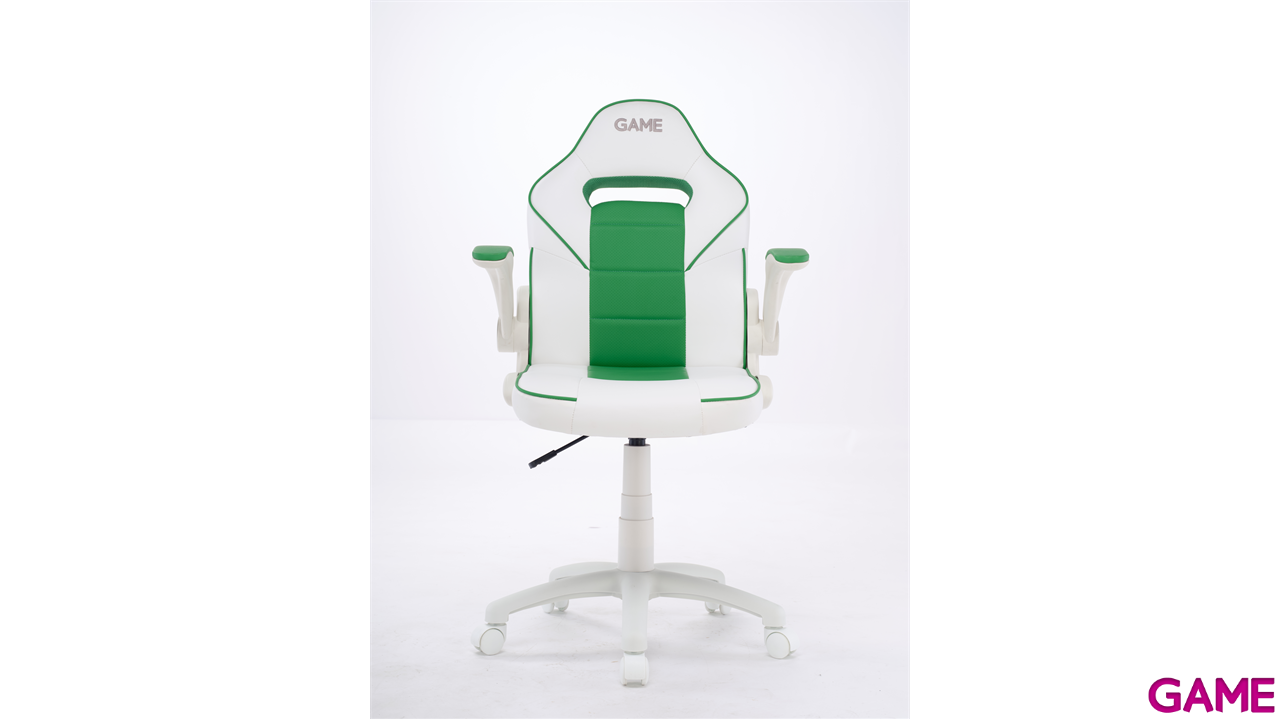 Silla Gaming GAME GT JR Blanco-Verde-11