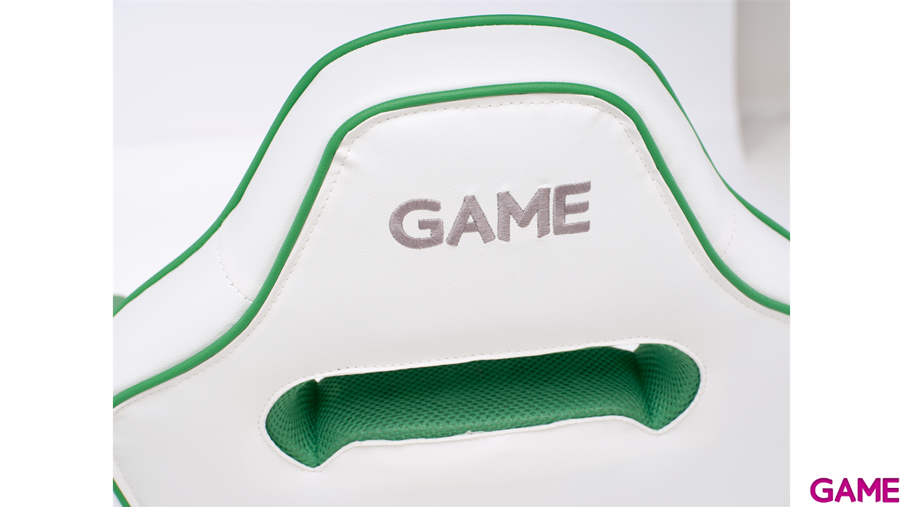 GAME GT JR Blanco-Verde - Silla Gaming-12